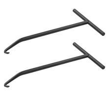 6Pcs Durable Steel Spring Hook Puller for Motorbike Accessories Black
