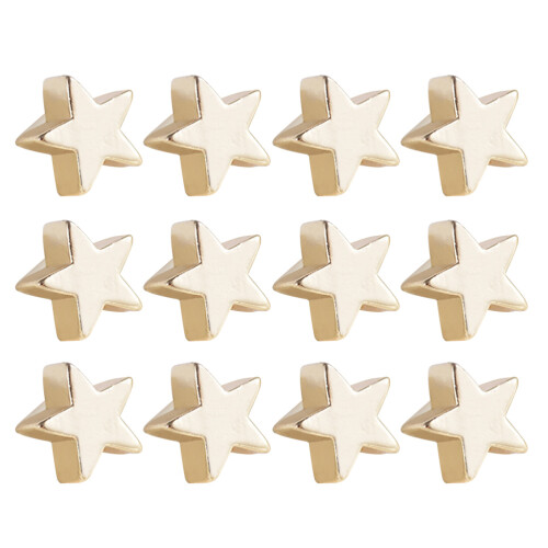 80Pcs Golden DIY Star Shape String Beads Jewelry Making Kit