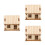 3Stk Puzzle DIY Beige Holzdekor Handarbeit 5