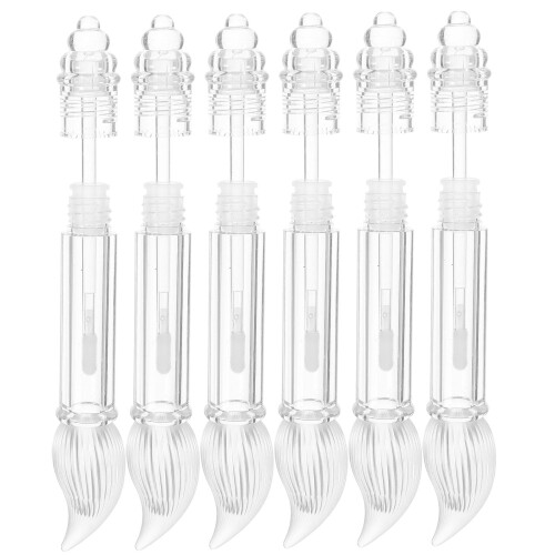 12Pcs Durable ABS Lip Gloss Tubes Empty with Wand for Lip Balm DIY 1