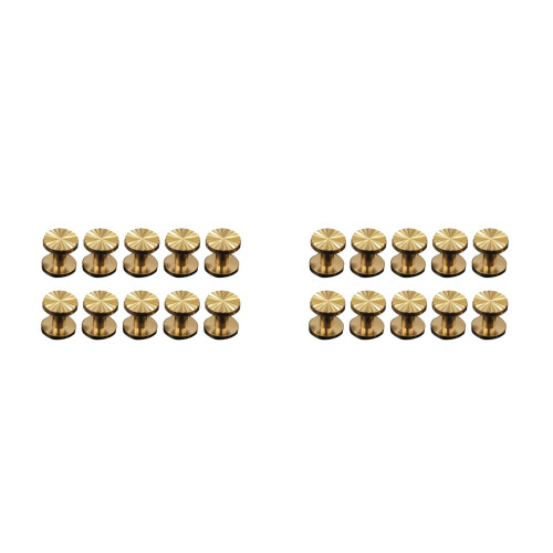 20Pcs Rivet Studs Sunflower Screw Fasteners Durable Brass 2