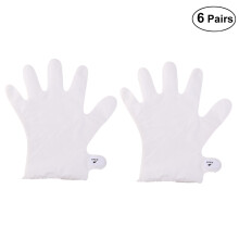 12Pairs Hand Mask Gloves White Lightweight Breathable for
