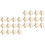 80Pcs Golden DIY Star Shape String Beads Jewelry Making Kit 4