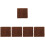 5Pcs Wax Fire Starter Cubes Dark Brown Durable Outdoor 7