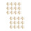 80Pcs Golden DIY Star Shape String Beads Jewelry Making Kit 6