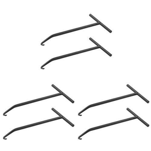 6Pcs Durable Steel Spring Hook Puller for Motorbike Accessories Black 1