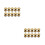 20Pcs Rivet Studs Sunflower Screw Fasteners Durable Brass 7