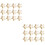 80Pcs Golden DIY Star Shape String Beads Jewelry Making Kit 5