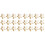 80Pcs Golden DIY Star Shape String Beads Jewelry Making Kit 2