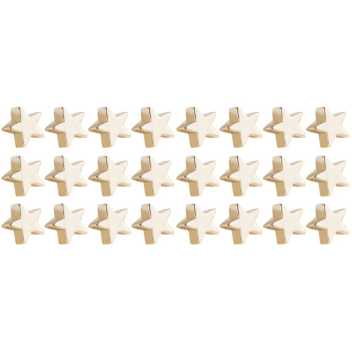 80Pcs Golden DIY Star Shape String Beads Jewelry Making Kit 1