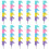 24Pcs Kids Stackable Pencils Bright ABS Plastic Assorted 1