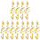 54Pcs Golden Plastic Mini Musical Instruments Set for Artistic Decor 3