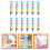 24Pcs Kids Stackable Pencils Bright ABS Plastic Assorted 6