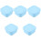 5Pcs Silicone Food Container With Lid Bento Lunch Box 4