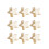 80Pcs Golden DIY Star Shape String Beads Jewelry Making Kit 8