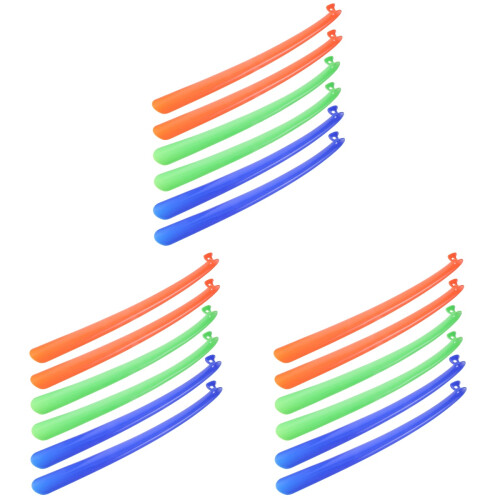 3 Count Shoe Horns Extra Long Boot Take Off Helper Plastic Shoehorns 2