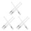 9Pcs Durable Transparent Skin Markers for Eyebrow Microblading Use 2