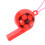 48 Pcs Plastic Whistles With Lanyard Soccer Pattern 7