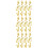 54Pcs Golden Plastic Mini Musical Instruments Set for Artistic Decor 7