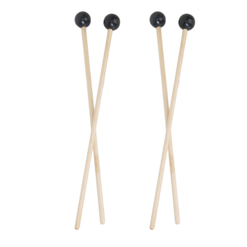 8 Pcs Marimba Drumsticks Rubber Mallet With Wood Handle