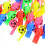 48 Pcs Plastic Whistles With Lanyard Soccer Pattern 6