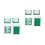 2 Sets Diy Miniature Doors Windows: Resin Model For Tiny House 5