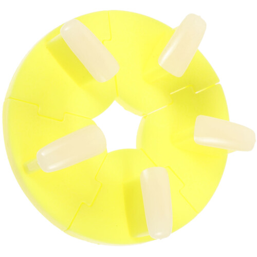 4Sets Yellow Nail Practice Stand for False Nails Nail Art Salon Use 2