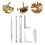 1Set Durable Sax Repair Tools Kit Silver Ergonomic Design 10