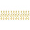 54Pcs Golden Plastic Mini Musical Instruments Set for Artistic Decor 5