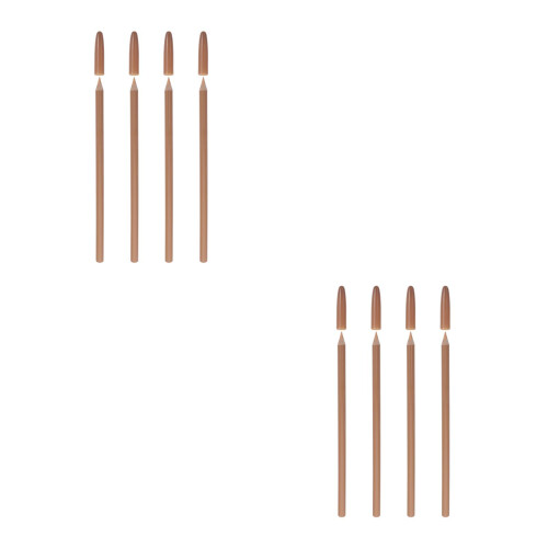 8Pcs Professional Durable Concealer Pen Brown Plastic for Dark Circles 2