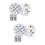 2pcs Remote Control Night Light White 9