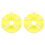 4Sets Yellow Nail Practice Stand for False Nails Nail Art Salon Use 4