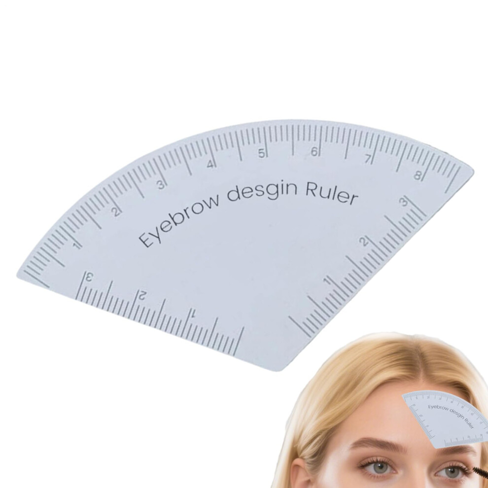Eyebrow Stencil Guide for Accurate Brow Measurement, Reusable Shaping Ruler for Salon and Home Use