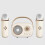 (2 Mic,yellw)Cozy Home Speaker and Microphone,Mini Karaoke Machine Portable Bluetooth Speaker 1