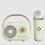 (1 Mic,green)Cozy Home Speaker and Microphone,Mini Karaoke Machine Portable Bluetooth Speaker 1