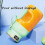 (single cup single lid, green) Multifunctional Portable Juicer Cup with Digital Display,Portable Smoothie Blend 3