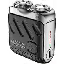 (Elegance Black) R-12 Luggage Electric Shaver,Mini Electric Shaver,Pocket Size Electric Shaver