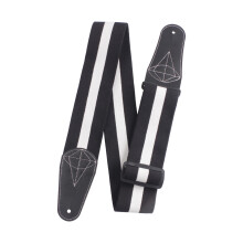 Adjustable Guitar Strap Thicken Shoulder Belt-Black and white