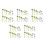 145 Pcs Plastic Palm Tree For DIY Scenery And Model Landscaping 9