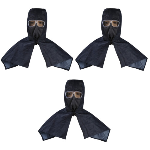3 Count Dust-Proof Shawl Men And Women Protective Hat Working Cap 2