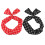 4 Pcs Women Chiffon Head Wrap Elastic Stretch Dot Hairband 6