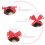 4 Pcs Women Chiffon Head Wrap Elastic Stretch Dot Hairband 5