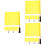 12Pcs Polyester Mini Hand Flags Yellow Parade Game Referee Flags 8