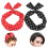 4 Pcs Women Chiffon Head Wrap Elastic Stretch Dot Hairband 7