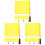 12Pcs Polyester Mini Hand Flags Yellow Parade Game Referee Flags 4