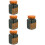 4pcs 1 Sponge Landscaping Tree Powder Scatter Mix 9