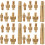 4Sets Heat Set Insert Tips Golden Nut Inserts for DIY 3D Printer 8