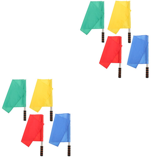 8 Pcs Horse Training Flag Match Signal Flags Handheld 1