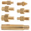 4Sets Heat Set Insert Tips Golden Nut Inserts for DIY 3D Printer 3
