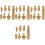 4Sets Heat Set Insert Tips Golden Nut Inserts for DIY 3D Printer 6